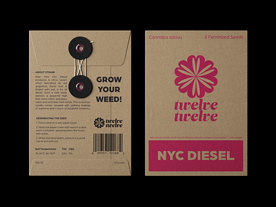 Cannabis Seed Packaging branding cannabis design illustrator packaging