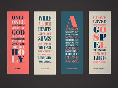 Series of Bookmark Designs for RBC