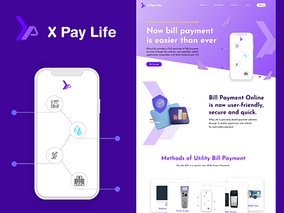 Payment website UI Design adobe xd gradient landingpage payment product ui ux website