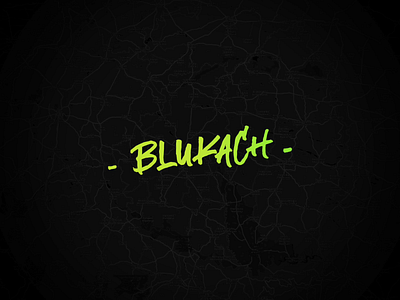 Blukach youtube channel logo animation animation blukach cycling dark logo map trips yellow
