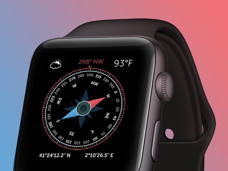 Compass Apple Watch App Interface app apple watch circle compass interface travel ui watchos