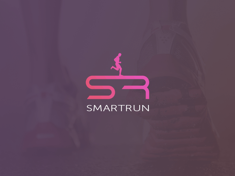 smartrun gps tracker logo animation gif gps logo purple runner running smartrun sport