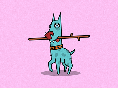 Just Dog dog pet pink stick