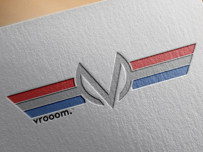 Vrooom Logo artwork automobile branding daily dailylogochallenge graphic design icon illustration illustrator label logo logo design