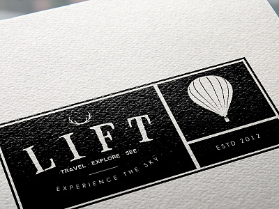 Lift Logo artwork daily daily logo daily logo challenge dailylogochallenge graphic design hot air balloon icon illustrator logo logo design mockup