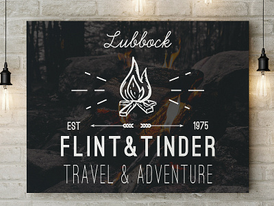 Flint & Tender Logo artwork branding daily daily logo dailylogo dailylogochallenge fire graphic design illustrator logo logo design mockup