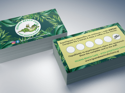Loyalty Card | Iguana Beach Cafe Chania graphic design