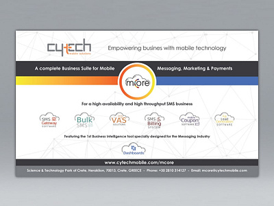 Cytech Exhibition, Large Canvas Banner canvas graphic design