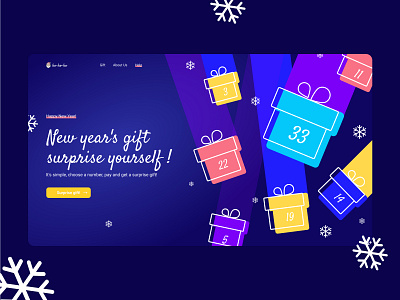 New year and winter joys 2021 colors design dribbleweeklywarmup gift hohoho illustration new year santa snow snowholidei ui ux web design website