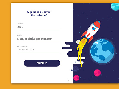 Signup screen dailyui uiux