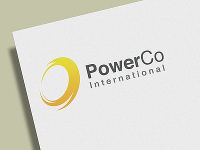 PowerCo logo branding design illustration logo
