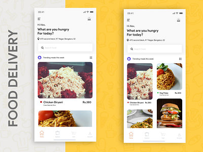 Food Delivery delivery app food app ui user center design ux