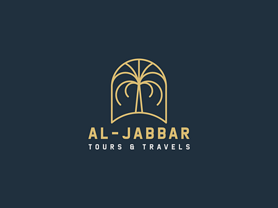 Logo design curated for a Tours & Travels Agency arabic calligraphy branding design logo