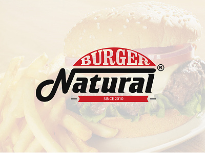 natural burger branding brand branding burger logo logotype natural restaurant typography