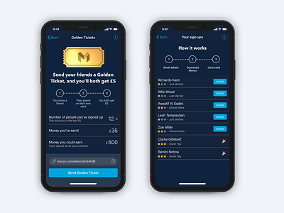 Golden Tickets are better than ever banking fintech golden leader board leaderboard money monzo nudge referral tickets