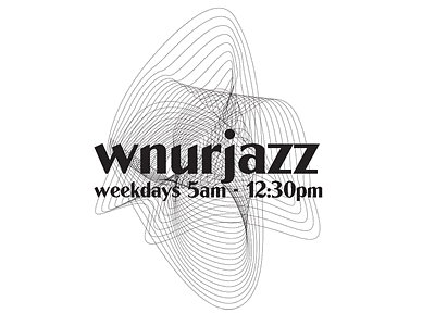 WNUR 89.3 FM Line Design blend illustrator jazz line design music radio sound soundwaves vibration