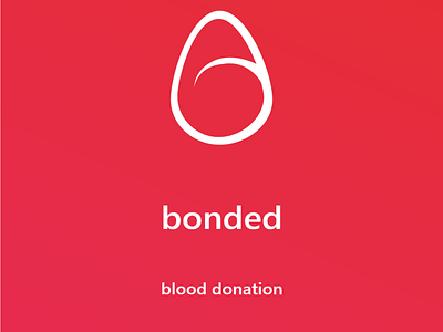 bonded - blood donation app logo app logo design