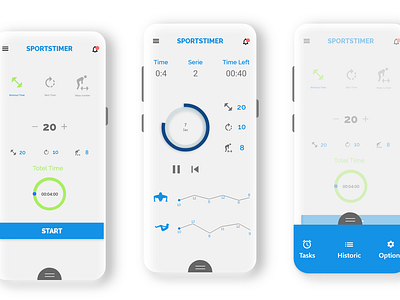 sportstimer - app ui design @govardhan reddy 2designdreams app ui fitness sports timer