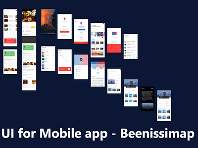 UI for Mobile app - Beenissimap map mobile app design uidesign