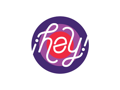 ¡Hey! logo ambigram hey lettering logo script