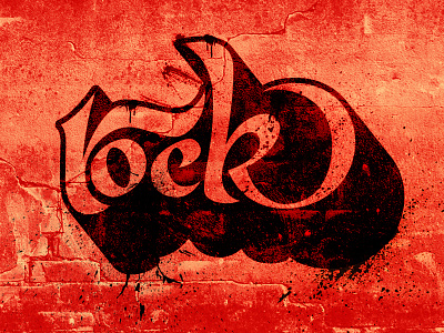 Rock! lml handmade illustration lettering letters sketch splatter tee vector