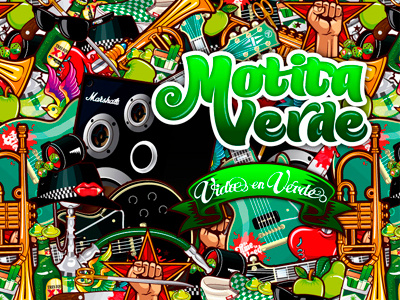 Motita Verde ilustracion