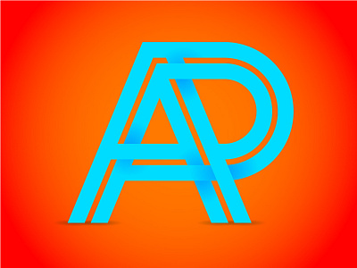 AR a blue monogram orange r type