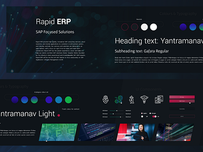 R-ERP: Stylescape black branding branding design dark design neon style style guide styleframe styleguide styleguides styles stylescape stylized tech technologies technology ui web