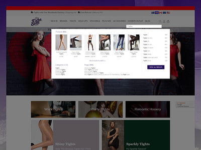 TTS: New Mega Nav female hoserie lingerie map meganav nav navigation products search search function site tights underwear user experience ux web website women