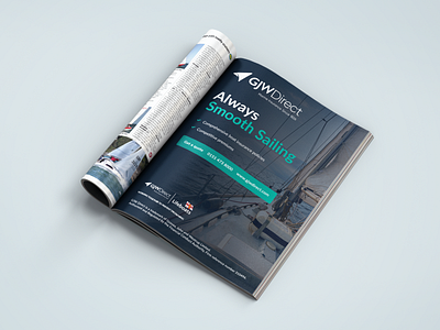 Design Toolkit: Magazine Print advert boat brand branding design insurance magazine magazine ad magazine design print water yacht yachting yachts