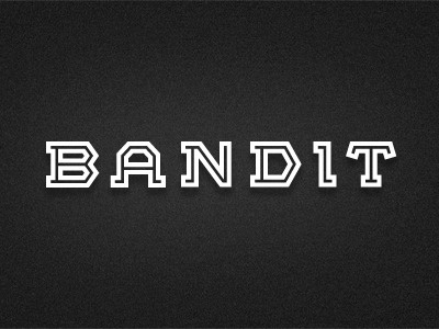 Bandit fashion letterform logo logotype typography