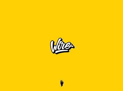 Wire Branding branding dribbble flat illustrator lettering logo logo design pop simple typography