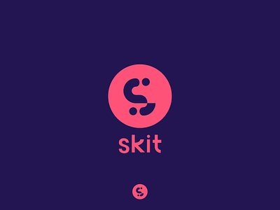 Skit Logo adobe adobe illustrator brand custom typography design emblem fun logo geometric logo icon illustration logo monogram s logo skit symbol typography youthful logo