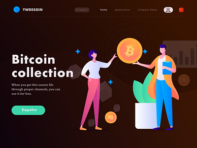 Technology Finance Banking Token Bitcoin Cwv Frisbee Trends Grad bitcoin bitcoin services bitcoins design flat illustration ui vector