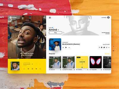 Daily UI - Music Player concept dailyui design musicplayer ui web