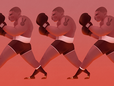 Boxing art boxing characterdesign concept design illustration photoshop