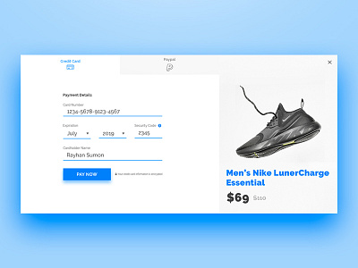 Credit Card Checkout Form | #dailyui | Day 2