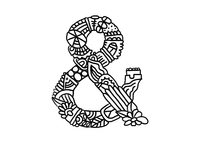 Ampersand ampersand and art design drawing illustration lettering type