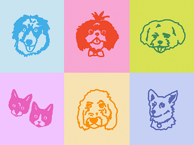 Dogs of Big Human animals art cats color design dog dogs drawing illustration pet pets