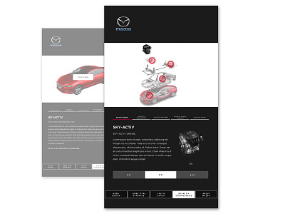 Mazda Sub-Screen art direction cars dealership design digital interaction design interactive uxui vehicles
