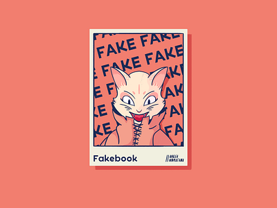 Fakebook animals anime art cartoon cat cute design digital art digital drawing drawings dribbble dribbble ball fake fakebook fox illustration kitty korean polaroid shot