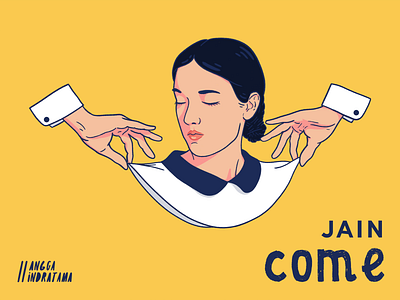Jain - Come album art albums cover art artwork cartoon come cute design digital art digital drawing drawings ethnic france french song illustration jain kawaii music player pop song zanaka