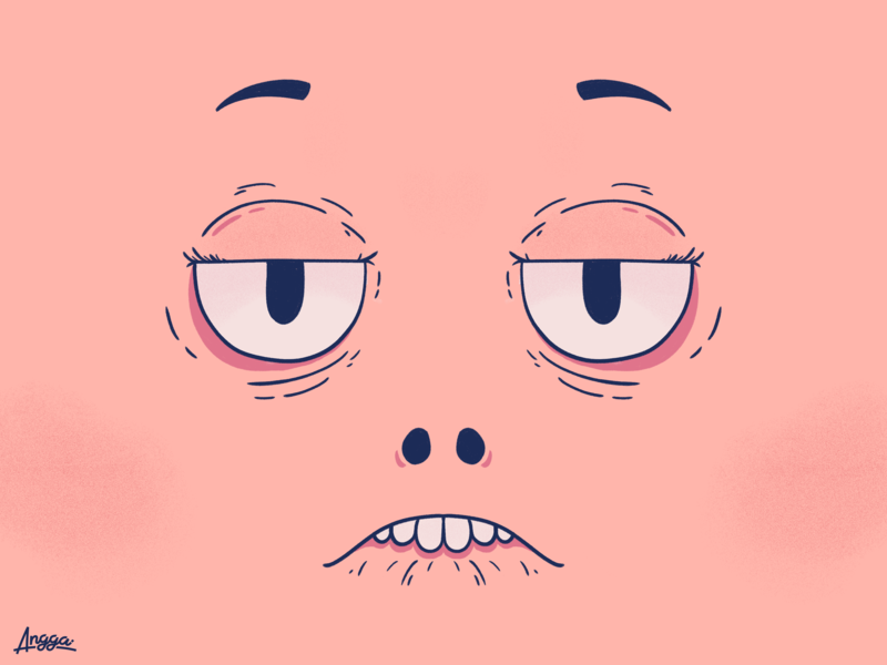 Tired Face by Angga Indratama on Dribbble