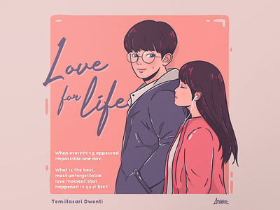 Love for Life aesthetic art book cover cartoon character character design cute design digital art digital drawing drawings idol illustration kawaii korean kpop pastel romance romantic wattpad