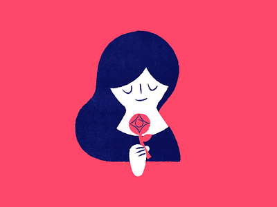 Girl with a flower