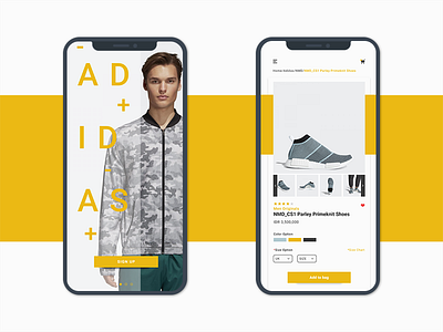 Day 006 - UI Concept for Adidas Store adidas clean online shop shoes simple store ui