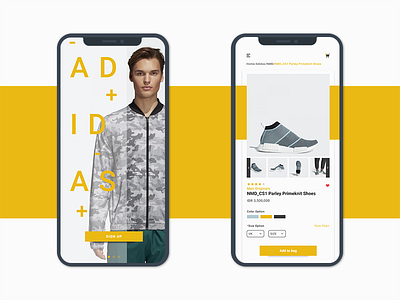 Day 006 - UI Concept for Adidas Store