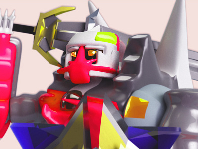 Shiny Justice v1 3d 4d anime cinema ilustrator mecha photoshop robot texture vray