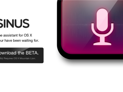 SINUS, your personal assistant for OS X. microphone osx sinus
