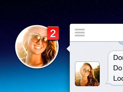 Chat Heads for OS X®, finally. app avatar badge betty bubbles chat heads icon mac app message